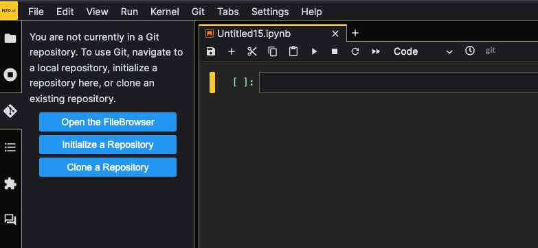 Git panel overview