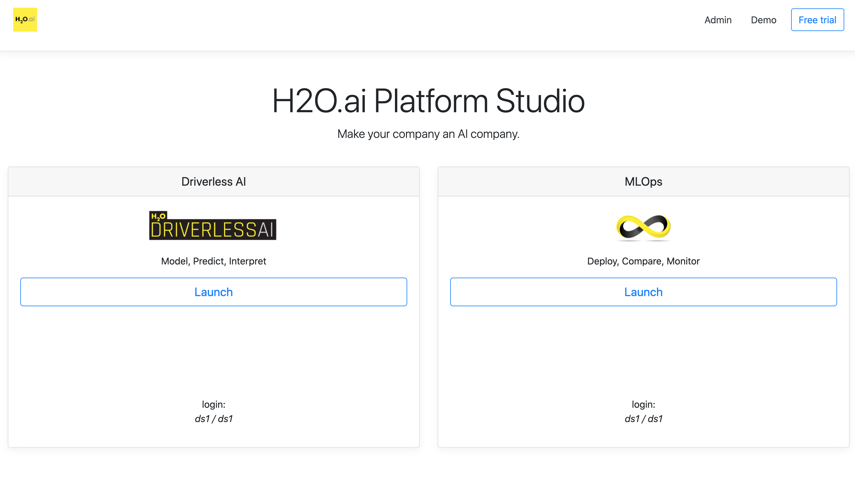 h2oai-platform-studio-page